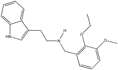 N-(2-ethoxy-3-methoxybenzyl)-N-[2-(1H-indol-3-yl)ethyl]amine Struktur