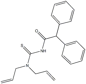 N,N-diallyl-N'-(diphenylacetyl)thiourea Struktur