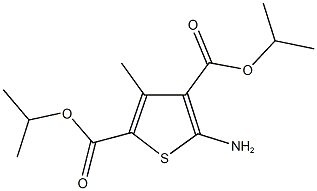 diisopropyl 5-amino-3-methyl-2,4-thiophenedicarboxylate Struktur