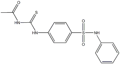 4-{[(acetylamino)carbothioyl]amino}-N-phenylbenzenesulfonamide Struktur