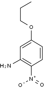 2-nitro-5-propoxyaniline Struktur