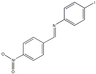 4-iodo-N-(4-nitrobenzylidene)aniline Struktur