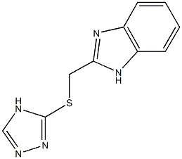 1H-benzimidazol-2-ylmethyl 4H-1,2,4-triazol-3-yl sulfide Struktur