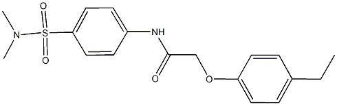 N-{4-[(dimethylamino)sulfonyl]phenyl}-2-(4-ethylphenoxy)acetamide Struktur