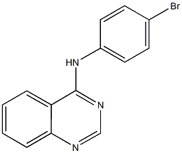 N-(4-bromophenyl)-N-(4-quinazolinyl)amine Struktur