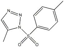 5-methyl-1-[(4-methylphenyl)sulfonyl]-1H-1,2,3-triazole Struktur