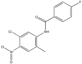 N-{5-chloro-4-nitro-2-methylphenyl}-4-fluorobenzamide Struktur