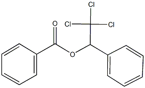 2,2,2-trichloro-1-phenylethyl benzoate Struktur