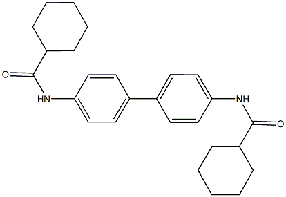 N-{4'-[(cyclohexylcarbonyl)amino][1,1'-biphenyl]-4-yl}cyclohexanecarboxamide Struktur