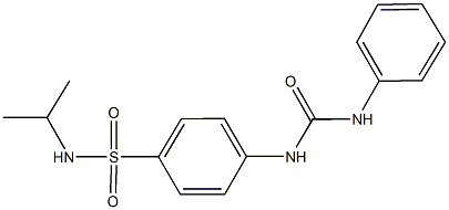 4-[(anilinocarbonyl)amino]-N-isopropylbenzenesulfonamide Struktur