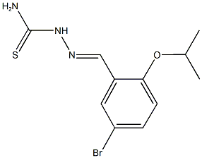 5-bromo-2-isopropoxybenzaldehyde thiosemicarbazone Struktur