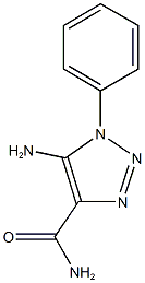 5-amino-1-phenyl-1H-1,2,3-triazole-4-carboxamide Struktur