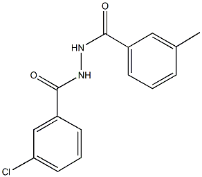 N'-(3-chlorobenzoyl)-3-methylbenzohydrazide Struktur