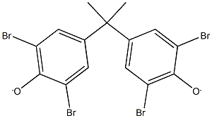 2,6-dibromo-4-[1-(3,5-dibromo-4-hydroxyphenyl)-1-methylethyl]phenol Struktur