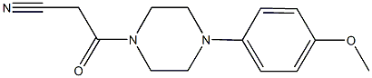 3-[4-(4-methoxyphenyl)-1-piperazinyl]-3-oxopropanenitrile Struktur