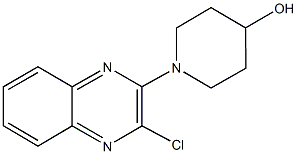 1-(3-chloro-2-quinoxalinyl)-4-piperidinol Struktur