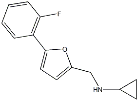 N-cyclopropyl-N-{[5-(2-fluorophenyl)-2-furyl]methyl}amine Struktur