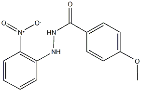 N'-{2-nitrophenyl}-4-methoxybenzohydrazide Struktur