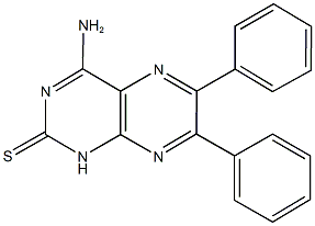 4-amino-6,7-diphenyl-2(1H)-pteridinethione Struktur