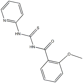 N-(2-methoxybenzoyl)-N'-(2-pyridinyl)thiourea Struktur