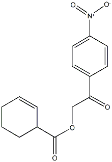 2-{4-nitrophenyl}-2-oxoethyl 2-cyclohexene-1-carboxylate Struktur