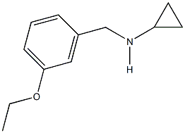 N-cyclopropyl-N-(3-ethoxybenzyl)amine Struktur