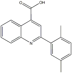 2-(2,5-dimethylphenyl)-4-quinolinecarboxylic acid Struktur