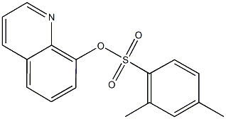 8-quinolinyl 2,4-dimethylbenzenesulfonate Struktur