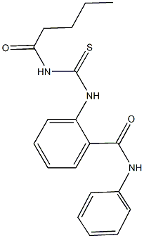 2-{[(pentanoylamino)carbothioyl]amino}-N-phenylbenzamide Struktur