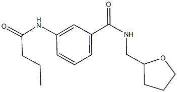 3-(butyrylamino)-N-(tetrahydro-2-furanylmethyl)benzamide Struktur