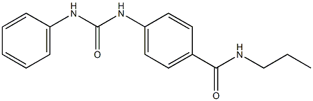 4-[(anilinocarbonyl)amino]-N-propylbenzamide Struktur