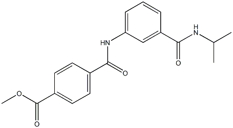 methyl 4-({3-[(isopropylamino)carbonyl]anilino}carbonyl)benzoate Struktur