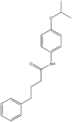 N-(4-isopropoxyphenyl)-4-phenylbutanamide Struktur