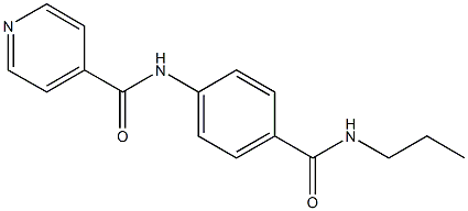 N-{4-[(propylamino)carbonyl]phenyl}isonicotinamide Struktur