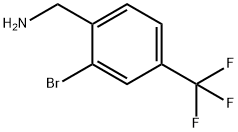 (2-bromo-4-(trifluoromethyl)phenyl)methanamine Struktur