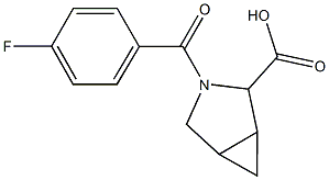 3-(4-fluorobenzoyl)-3-azabicyclo[3.1.0]hexane-2-carboxylic acid Struktur