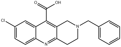 2-Benzyl-8-Chloro-1,2,3,4-Tetrahydrobenzo[B][1,6]Naphthyridine-10-Carboxylic Acid Struktur