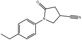 1-(4-ethylphenyl)-5-oxopyrrolidine-3-carbonitrile Struktur