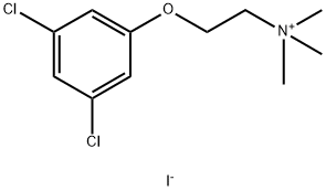 [2-(3,5-dichlorophenoxy)ethyl]trimethylazanium iodide Struktur