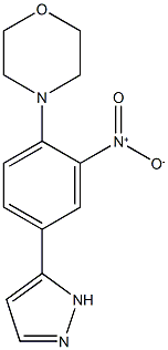 4-[2-nitro-4-(1H-pyrazol-5-yl)phenyl]morpholine Struktur