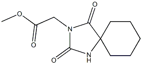 methyl 2-{2,4-dioxo-1,3-diazaspiro[4.5]decan-3-yl}acetate Struktur