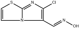 (E)-N-({6-chloroimidazo[2,1-b][1,3]thiazol-5-yl}methylidene)hydroxylamine Struktur