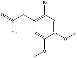 2-(2-bromo-4,5-dimethoxyphenyl)acetic acid Struktur