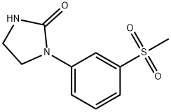 1-(3-methanesulfonylphenyl)imidazolidin-2-one Struktur