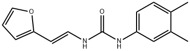 1-(3,4-dimethylphenyl)-3-[(E)-2-(furan-2-yl)ethenyl]urea Struktur