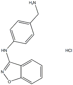 N-(4-(AMINOMETHYL)PHENYL)BENZO[D]ISOXAZOL-3-AMINE HCL Struktur