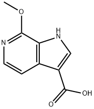 7-Methoxy-1H-pyrrolo[2,3-c]pyridine-3-carboxylic acid Struktur