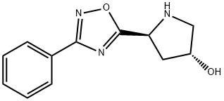 (3R,5S)-5-(3-phenyl-1,2,4-oxadiazol-5-yl)pyrrolidin-3-ol Struktur