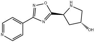 (3R,5S)-5-(3-(pyridin-4-yl)-1,2,4-oxadiazol-5-yl)pyrrolidin-3-ol Struktur