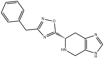 (S)-3-benzyl-5-(4,5,6,7-tetrahydro-3H-imidazo[4,5-c]pyridin-6-yl)-1,2,4-oxadiazole Struktur